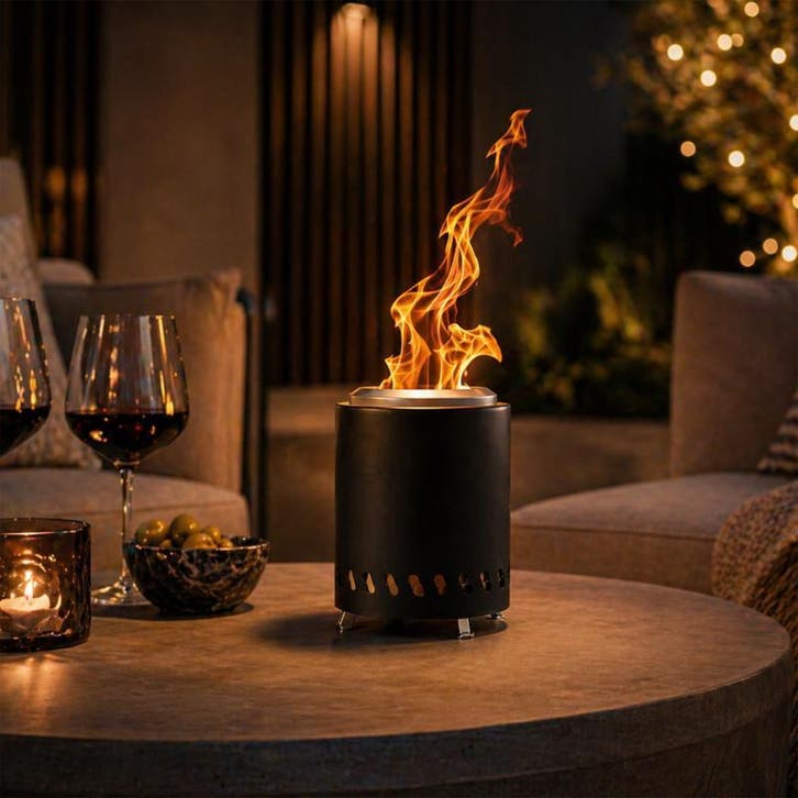 Fire pit / tafelhaard Lucas - Ø 18 x 24,5 cm, Huis en Inrichting, Tafels | Eettafels, Nieuw, Verzenden
