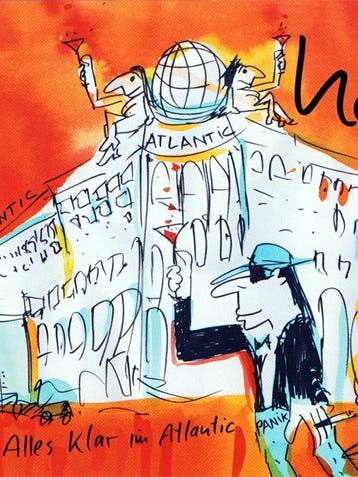 Udo Lindenberg (1946) - Alles klar im Atlantic - signiert -, Antiek en Kunst