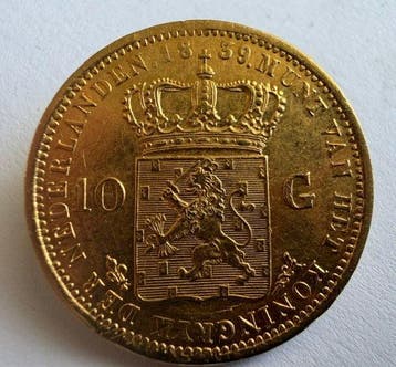 Nederland. Willem I. 10 Gulden 1839, Postzegels en Munten, Munten | Nederland