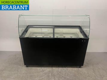 Verrijdbare Combisteel Tenerife Schepijsvitrine 10 bakken, Zakelijke goederen, Horeca | Keukenapparatuur, Ophalen of Verzenden