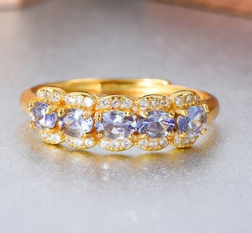 Zonder minimumprijs - Ring - 18 karaat Zilver, Geel goud,, Nieuw