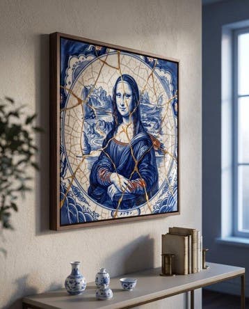 MEDSAN - Kintsugi Mona Lisa () - UNIQUE WORK