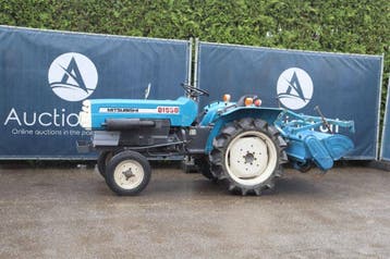 Veiling: Minitractor Mitsubishi D1850 Diesel 18pk Met Grondf, Ophalen