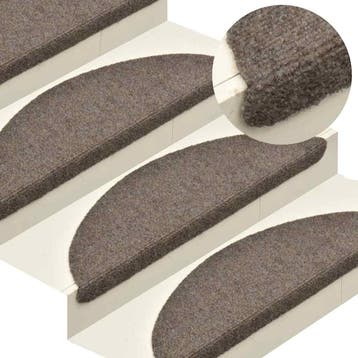 vidaXL Trapmatten Zelfklevend 10 st 65x21x4 cm Beige, Doe-het-zelf en Bouw, Verzenden, Nieuw