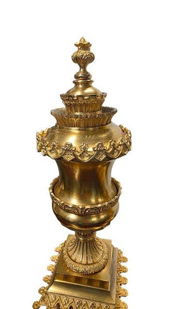 Cassolette (2) - Verguld brons - Brons vuurverguld, Antiquités & Art