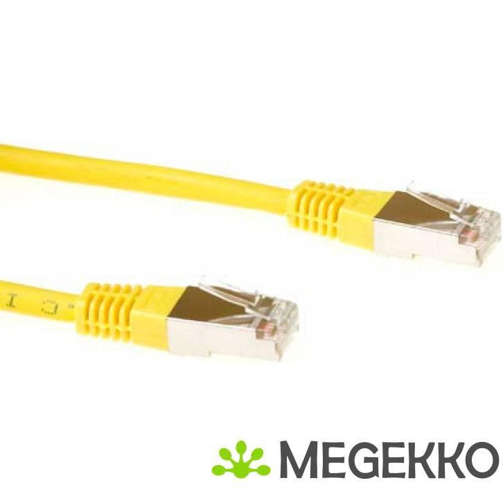 ACT Gele 30 meter LSZH SFTP CAT6 patchkabel met RJ45, Computers en Software, Overige Computers en Software, Nieuw, Verzenden