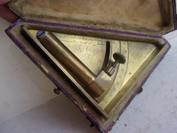 C.Lewert - Clinometer - Verguld messing - 1850/1860 -, Antiek en Kunst