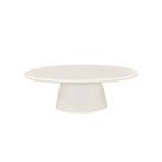 Salontafel Mangohout Ovaal Maya Microcement 120 Beige cm, Verzenden, Nieuw, Industriële meubels, Ovaal