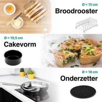 Airfryer Accessoires Complete Set - Ø 20 CM - 8 delig, Electroménager, Verzenden