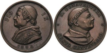 Brons medaille 1874, Italien-kirchenstaat/vatikanstadt Pi..., Verzenden, België