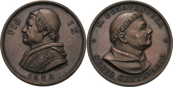 Brons medaille 1874, Italien-kirchenstaat/vatikanstadt Pi..., Postzegels en Munten, Munten | Europa | Niet-Euromunten, België