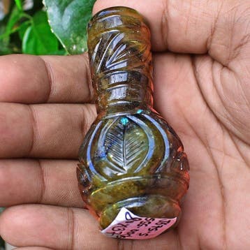 Statue, No Reserve - Big Congo Golden Flash Labradorite, Collections