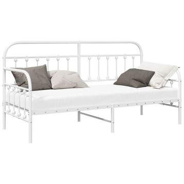 Banquette-lit 75x190cm acier blanc - -61% jusqua epuisement, Verzenden, 80 cm