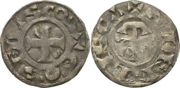 Denar Frankreich-gien, Grafschaft Geoffroi Ii 1120-1180, Verzenden