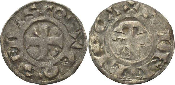 Denar Frankreich-gien, Grafschaft Geoffroi Ii 1120-1180, Timbres & Monnaies, Monnaies | Europe | Monnaies non-euro, Envoi