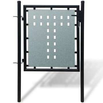 vidaXL Zwarte enkele deur 100x100 cm, Verzenden