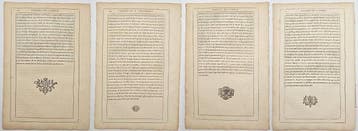 Nicolas Fontaine (1625–1709) - Set of 4: The Destruction of