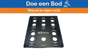 Bieden: Riva Black Coated Marine Control Panel for Boat Aft, Ophalen of Verzenden