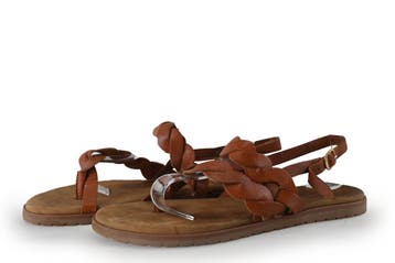 Lazamani Sandalen in maat 39 Cognac, Overige kleuren, Verzenden, Lazamani, Sandalen of Muiltjes