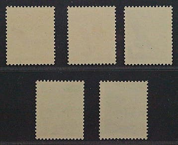 Liechtenstein 1934 - LIECHTENSTEIN 143-47 x ** Luchtpost, Gestempeld