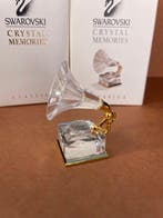 Swarovski - Figurine - Memories Grammofoon Goud - Boxed -, Antiek en Kunst