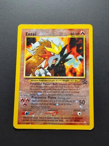 Pokémon - 2 Card - entei Reverse Holo Promo - Professor Elm, Nieuw