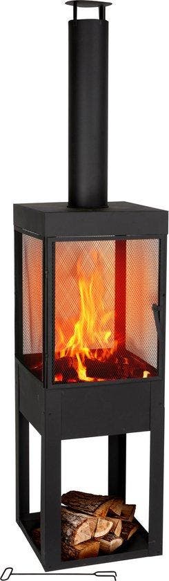 2dekans | BBQ Collection Houtkachel met Schoorsteen -, Tuin en Terras, Terrasverwarmers, Ophalen of Verzenden