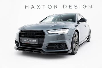 Front splitter V.3 voor Audi A6 C7.5 Facelift S-line / S6, Ophalen of Verzenden