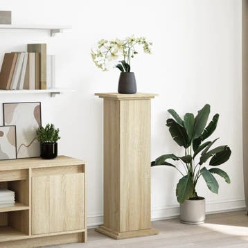 vidaXL Sokkel met opbergruimte 31x30x90 cm bewerkt hout, Verzenden, Nieuw