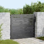 vidaXL Tuinpoort met slot Zwart 85 x 100 cm Poedercoated, Tuin en Terras, Verzenden, Nieuw