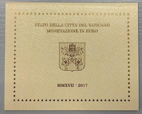 Vaticaan. Year Set (BU) 2017 (Zonder minimumprijs), Timbres & Monnaies, Monnaies | Europe | Monnaies non-euro