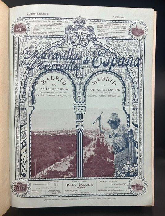 Jules Laurencic - Las Maravillas de España - Les Merveilles, Antiek en Kunst, Antiek | Boeken en Manuscripten