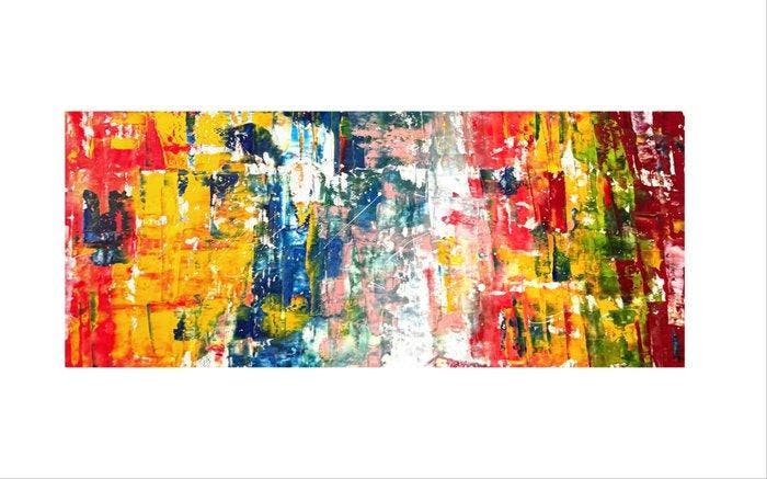 Alberto Stocco - Rainbow abstract, Antiquités & Art, Art | Peinture | Moderne