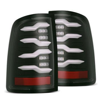 AlphaRex 09-18 Dodge Ram Luxx-Series LED Tail Lights Black, Ophalen of Verzenden, Nieuw