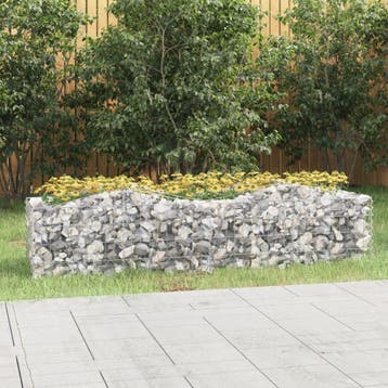 vidaXL Schanskorf gewelfd verhoogd 200x50x50 cm, Tuin en Terras, Bloempotten, Verzenden, Nieuw