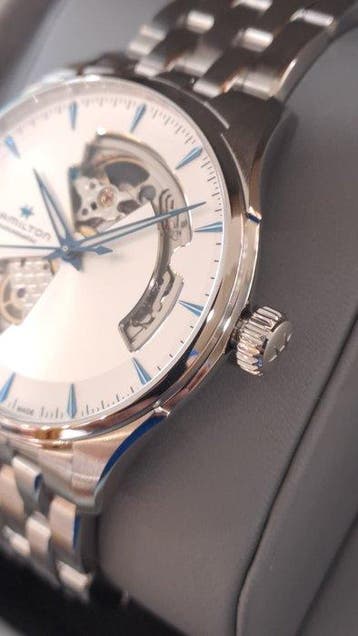 Hamilton - Jazzmaster Open Heart - H32675151 - Homme - 2020, Nieuw