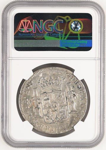 Spanje. Fernando VII. 8 Reales 1811 Mexico (Mo) HJ Resellos, Postzegels en Munten