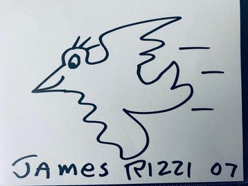 James Rizzi (1950-2011) - RIZZI BIRD Handgesigneerd