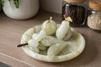 Decoratief dienblad - Vintage onyx fruitschaalset,
