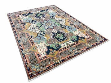 Afghaan Art de design tapijt - ( unused ) handgeknoopt - wol, Nieuw