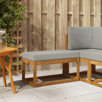 vidaXL Buitenstoel Bank Massief Acacia Hout Naturel, Tuin en Terras, Verzenden, Nieuw