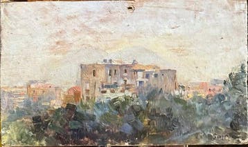 Pietro Scoppetta (1863-1920) - Veduta di Napoli