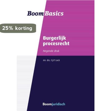 Boom Basics -  Burgerlijk procesrecht 9789462907577, Verzenden, Zo goed als nieuw, F.J.P. Lock