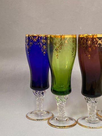 Verre à vin (4) - Verre - Hauteur 15cm, Nieuw
