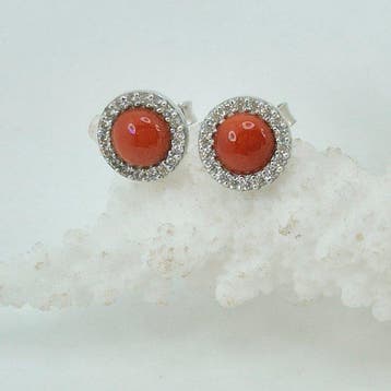 Koraal - Zilver, Zonder reservering - Oorbellen - CORALLO