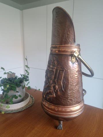 Pot - Cuivre - Bac à charbon en cuivre