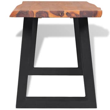 vidaXL Bankje 160 cm massief acaciahout, Huis en Inrichting, Verzenden, Nieuw
