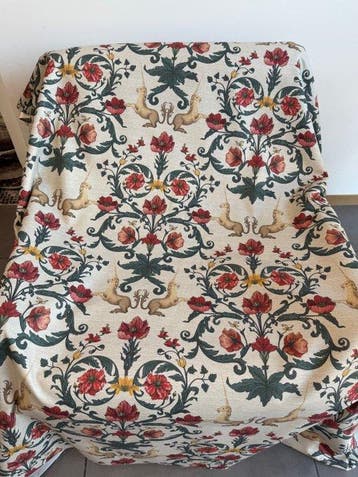 500 x 140 cm – Katoenen meubelstof met eenhoorns en