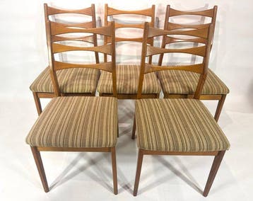 Stoel (5) - Teak - eetkamerstoelen