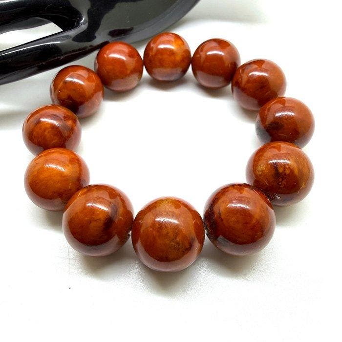 Exclusieve armband met Baltische amber kralen 18 mm 44,8 g -, Verzamelen, Dierenverzamelingen